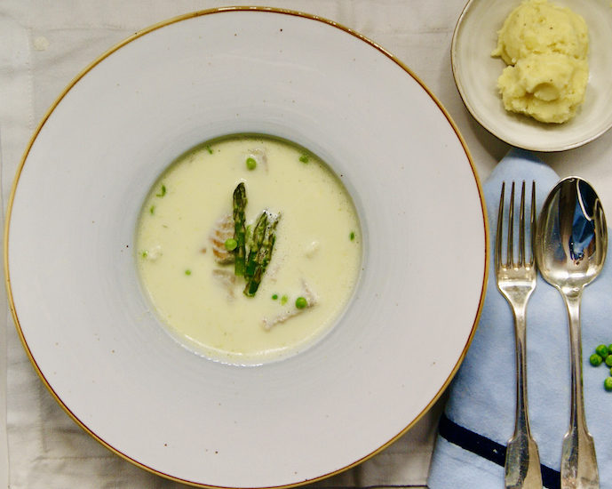 Casserole de poisson à la crème d’asperges