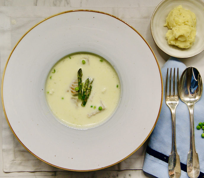 Casserole de poisson à la crème d’asperges