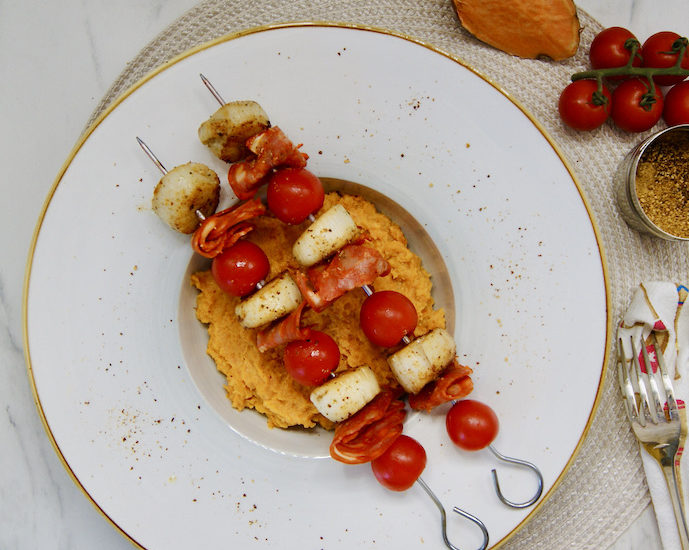 Brochettes de Saint Jacques façon espagnole