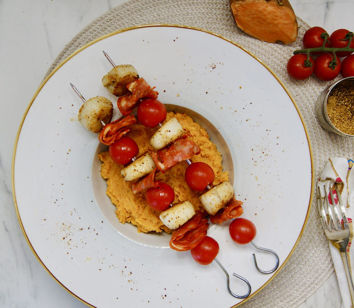 Brochettes de Saint Jacques façon espagnole