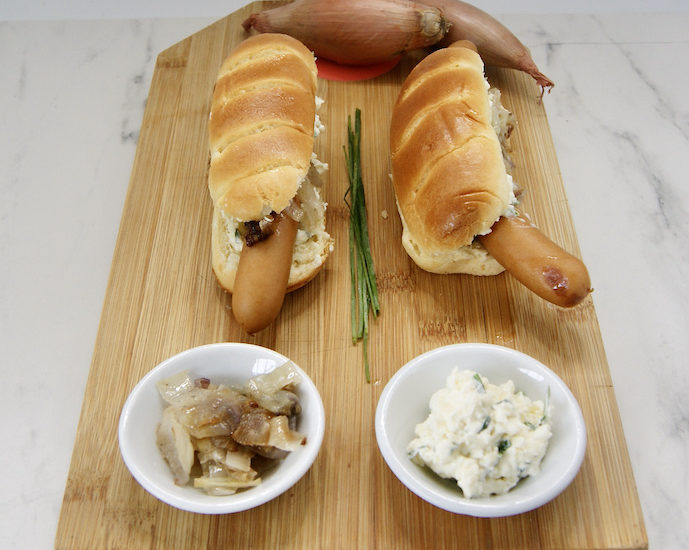 Hot-dogs crème et ciboulette