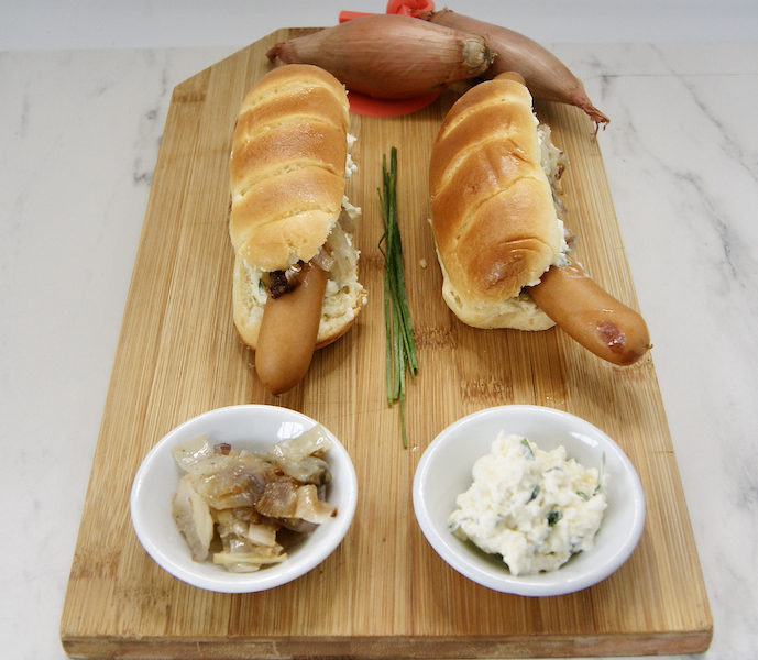 Hot-dogs crème et ciboulette