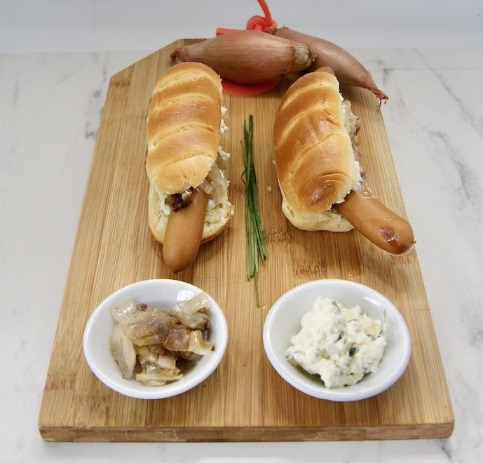 Hot-dogs crème et ciboulette
