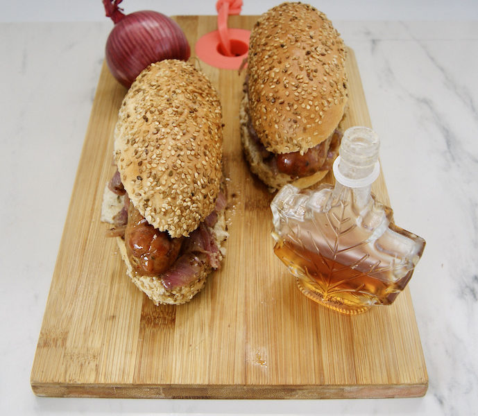 Hot-dogs au sirop d’érable