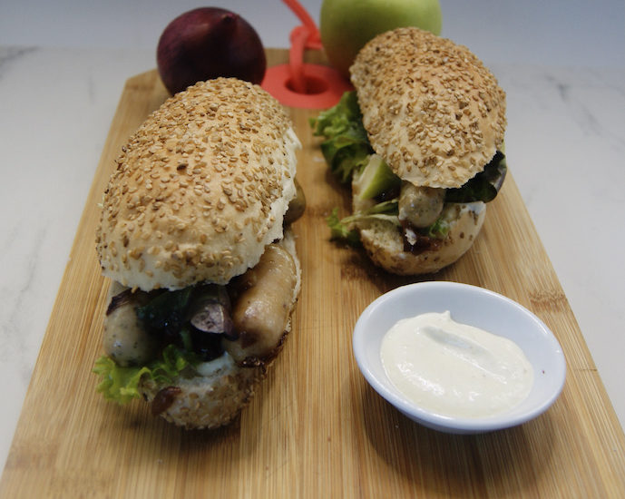 Hot-dogs de boudin blanc aux pommes