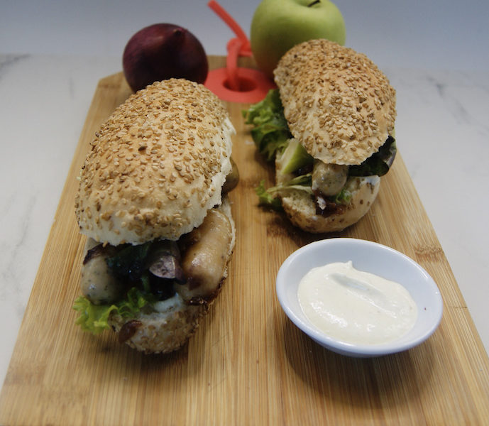 Hot-dogs de boudin blanc aux pommes
