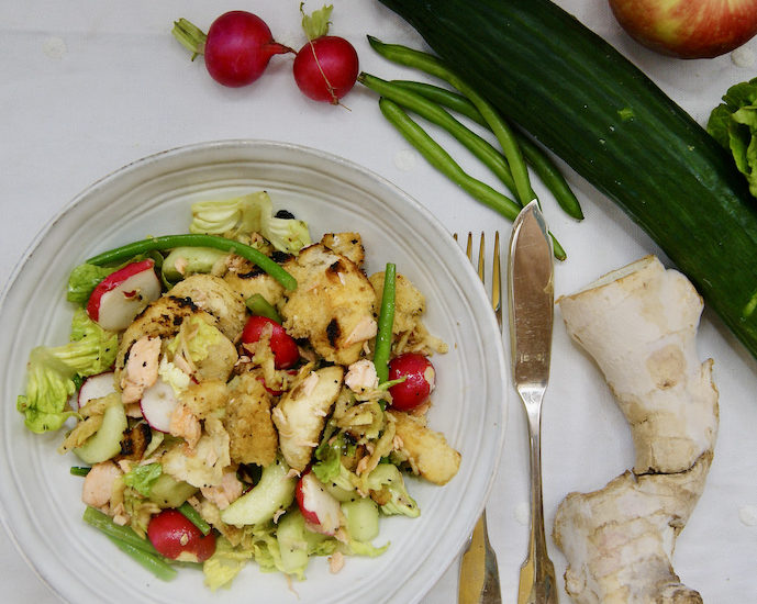 Salade vietnamienne au saumon