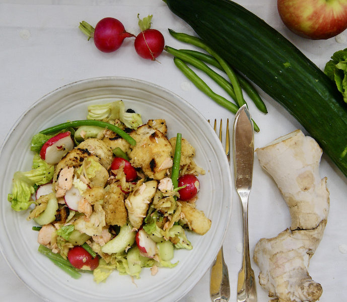 Salade vietnamienne au saumon