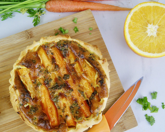 Tartelette aux carottes parfumée au cumin