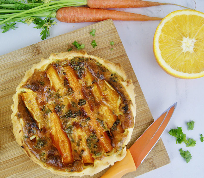 Tartelette aux carottes parfumée au cumin