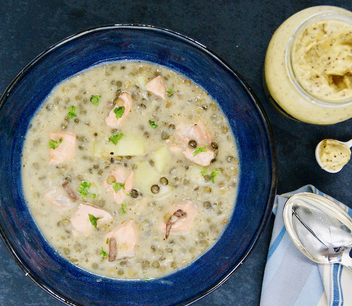 One-pot lentilles au saumon