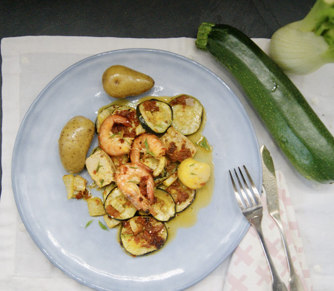Assiette de la mer safranée