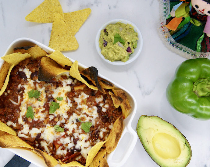 Nachos au chili gratinés