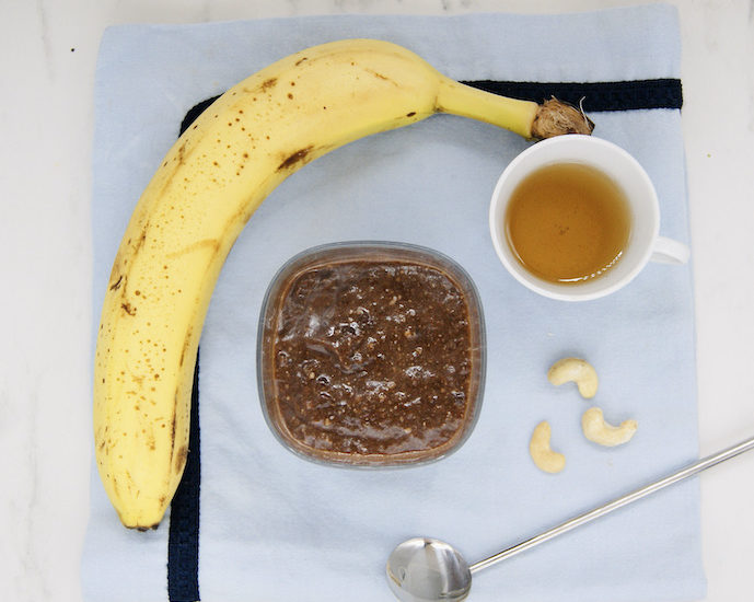 Smoothie banane-cacao