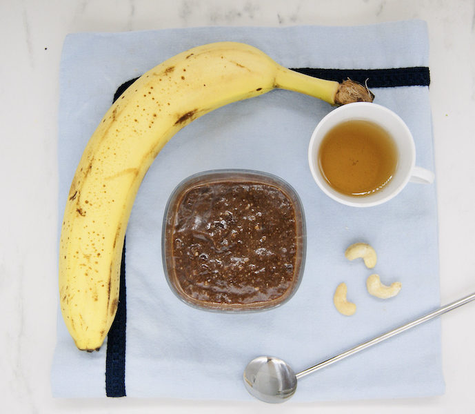 Smoothie banane-cacao