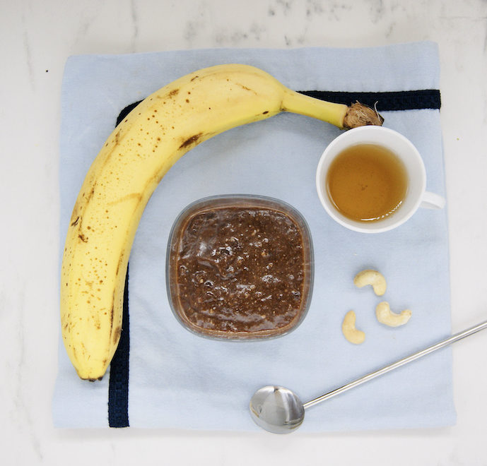 Smoothie banane-cacao