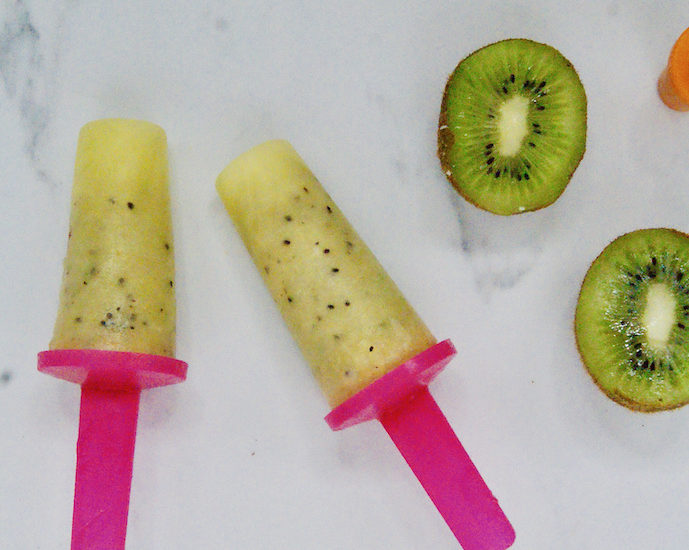 Sucettes glacées aux kiwis