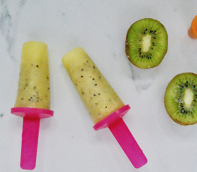 Sucettes glacées aux kiwis