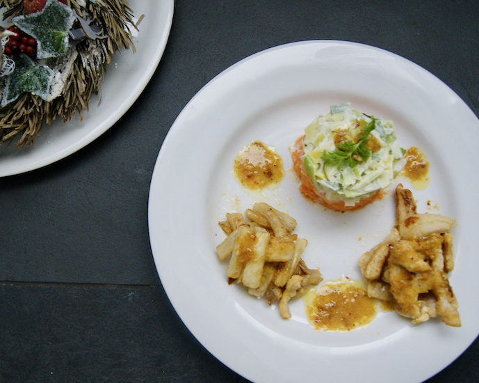 Médaillons de lotte aux cinq-épices et sauce à l’orange