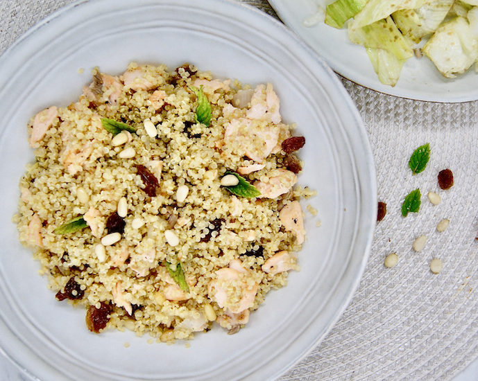 Salade marine au quinoa et saumon