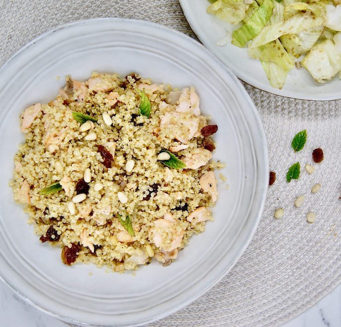 Salade marine au quinoa et saumon