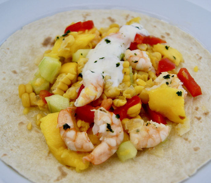 Tortillas aux crevettes