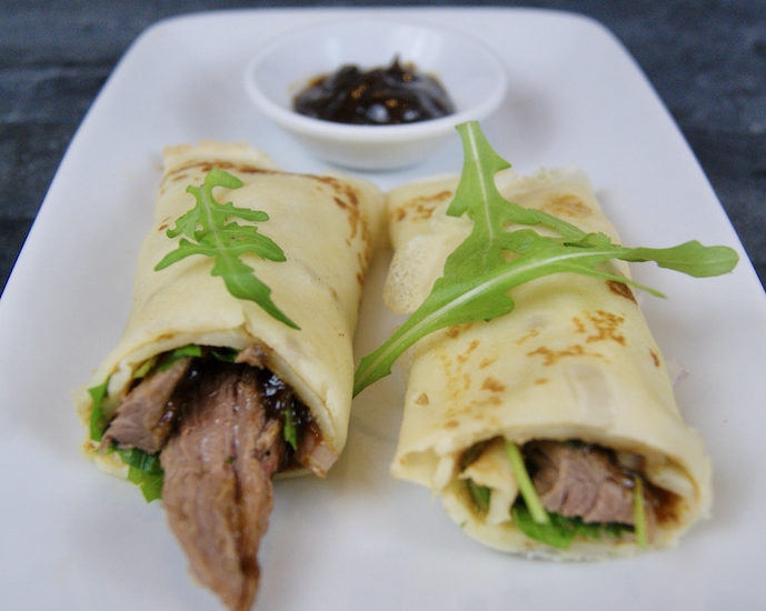 Crêpes de porc aux échalotes