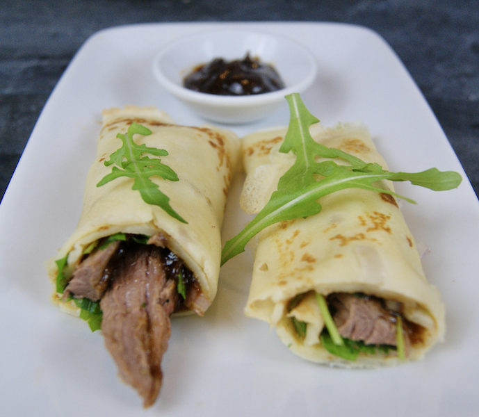 Crêpes de porc aux échalotes