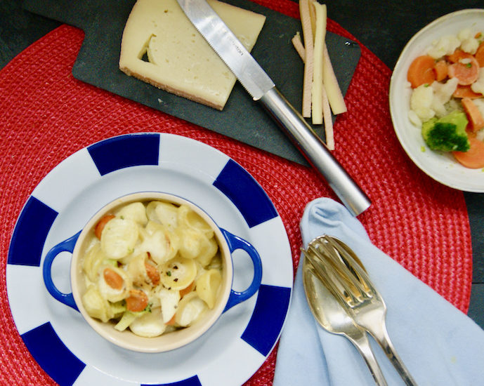 Gratin de légumes à la raclette