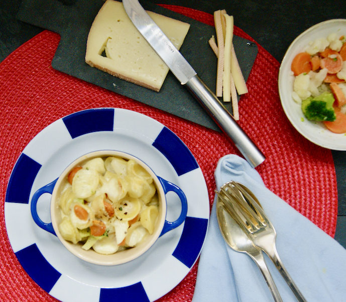 Gratin de légumes à la raclette