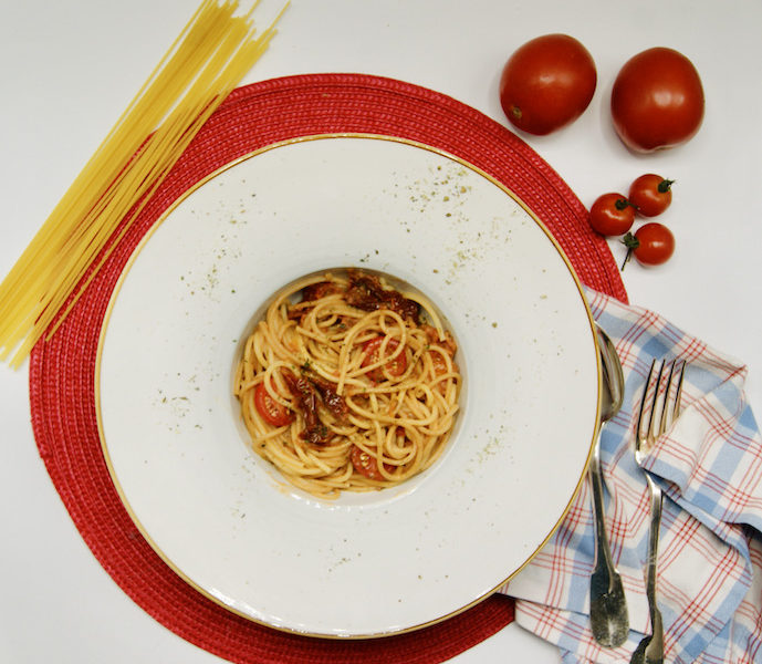 Spaghetti aux 3 tomates