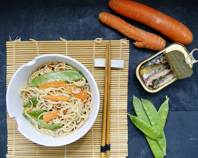 Nouilles Shangaï aux sardines