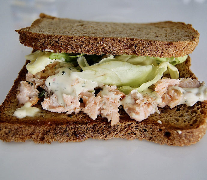 Sandwich au saumon