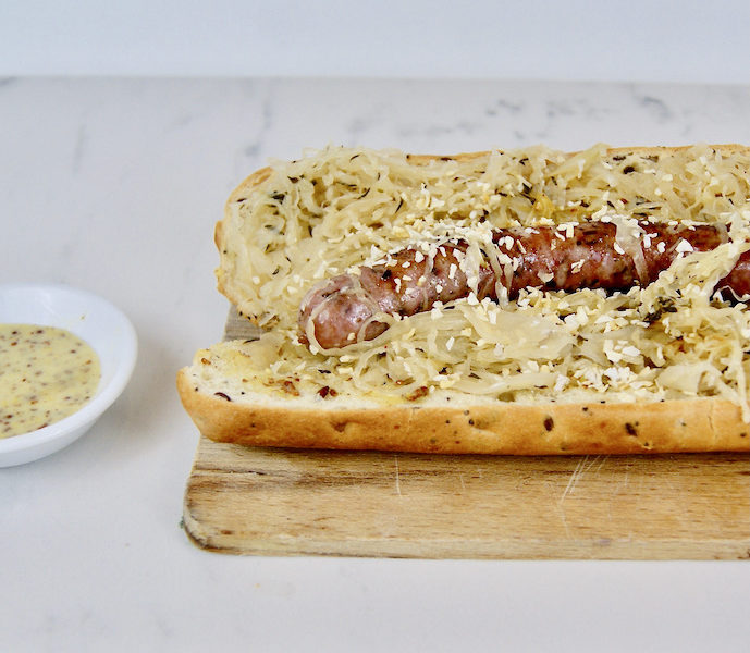Hot-dogs et choucroute à la bière