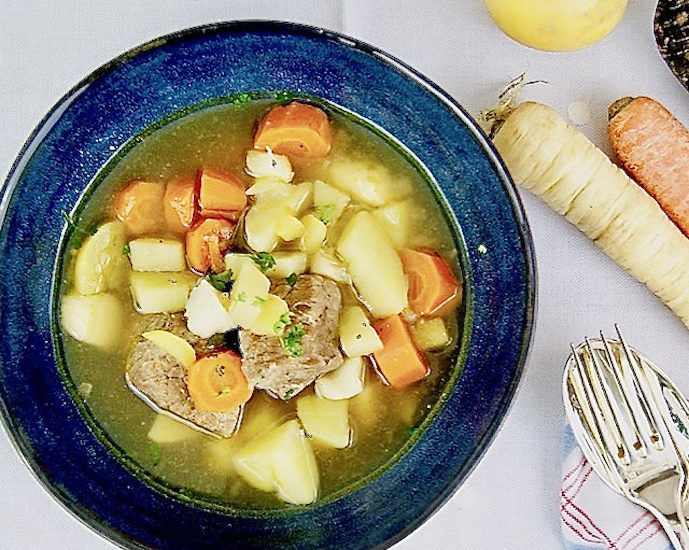 Pot-au-feu aux légumes anciens
