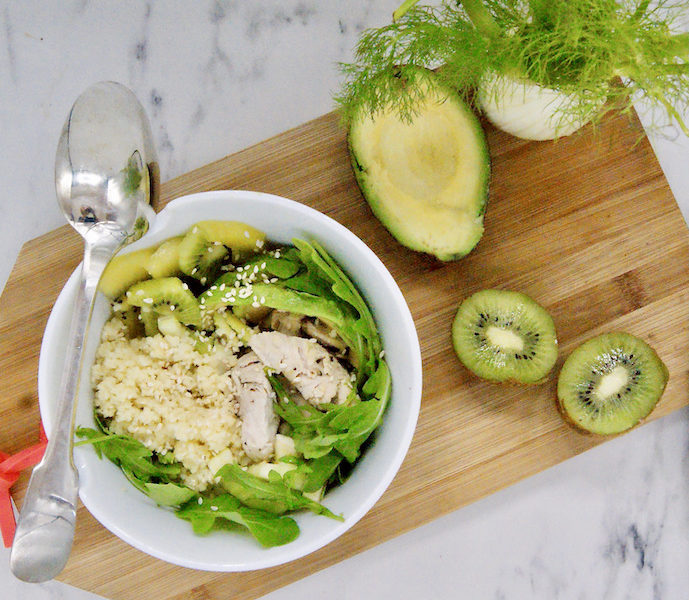 Buddha bowl vert au kiwi