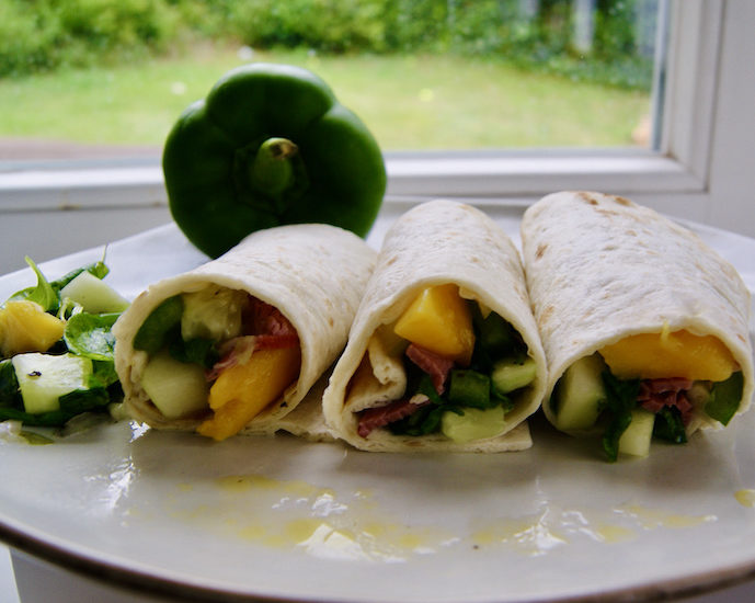 Wraps au canard fumé