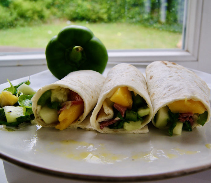 Wraps au canard fumé