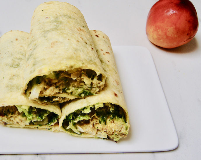 Wraps du pêcheur aux nectarines