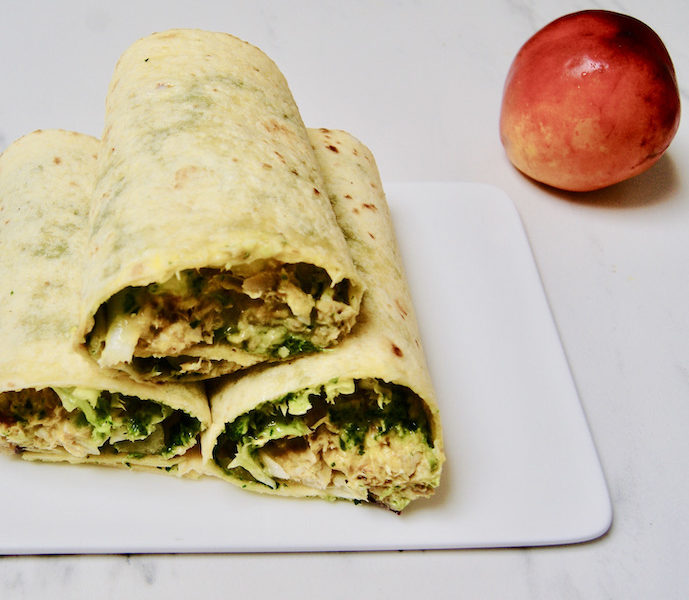 Wraps du pêcheur aux nectarines