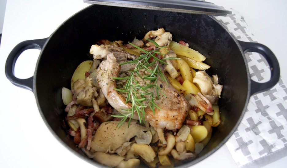 Côtes de veau aux pleurotes