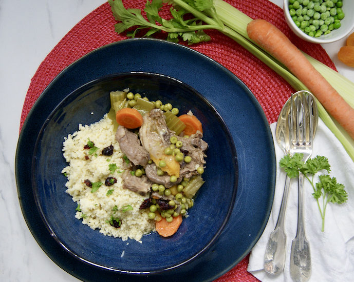 Couscous et côtelettes d’agneau