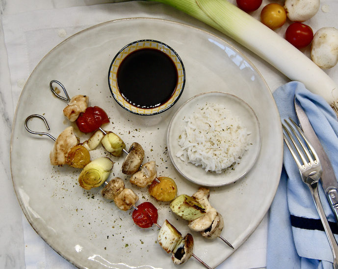 Brochettes de poulet yakitori