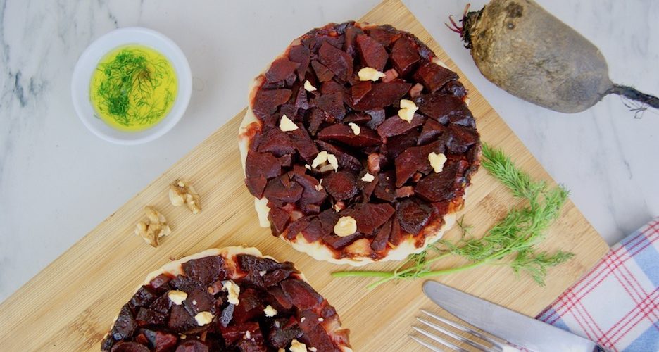 Tarte tatin aux betteraves
