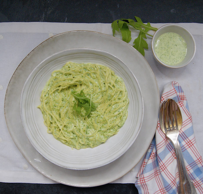 Spaghetti à la roquette
