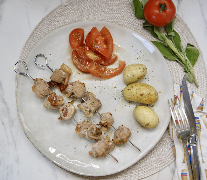 Saltimbocca en brochette