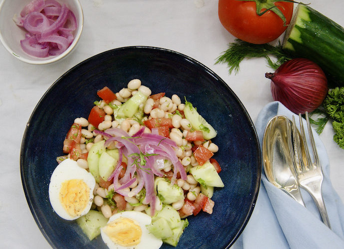 Salade de haricots blancs à la turque