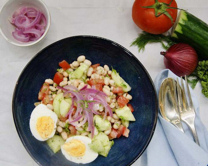 Salade de haricots blancs à la turque