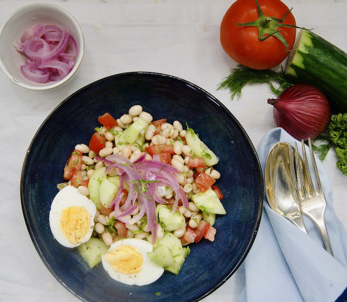 Salade de haricots blancs à la turque