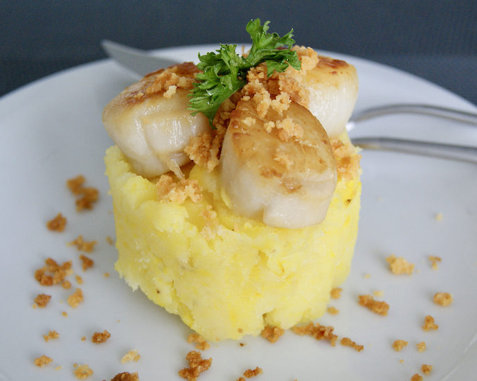 Crumble de noix de Saint Jacques